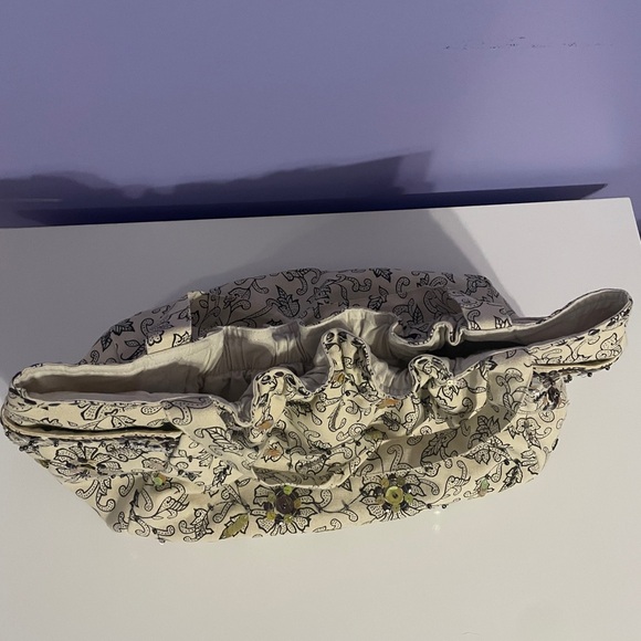 Ann Taylor Loft Floral Sequined Tote Bag - Picture 6 of 6